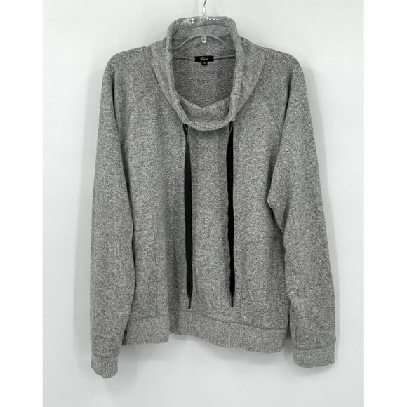 RAILS FAITH cowl neck sweater sweatshirt melange grey pullover long sleeve XXL - Picture 1 of 8